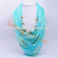 2014 Infinity Jewelry Beads necklace scarf With jewelry bandana,headwear,neckwear,neckwarmer,Stole, Ruana